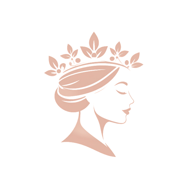 Free beauty logo elegant logo floral crown illustration