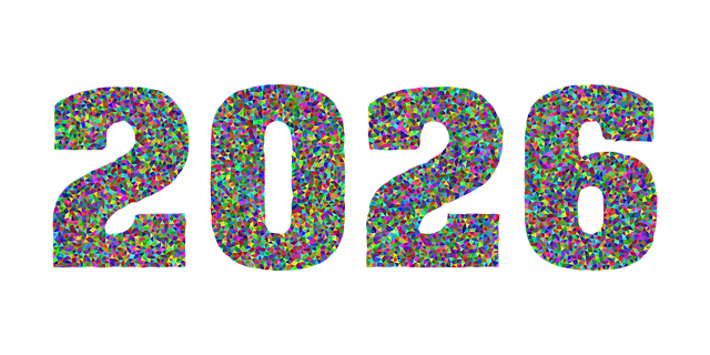 Free calendar 2026 new year illustration