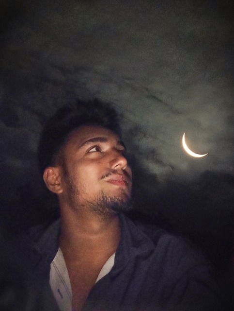 Free Night Crescent Moon photo and picture