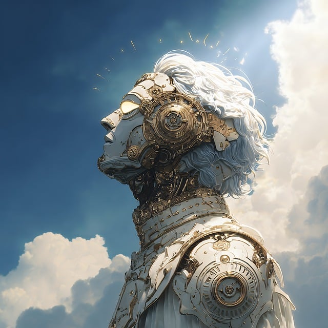 Free robot android ai illustration