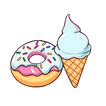 Krapfen, Donut, Eis, Weich Servieren