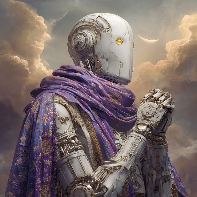 Free robot cyborg android illustration