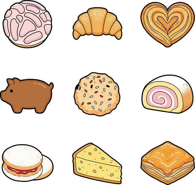 Free mexican food bakery pastries vector