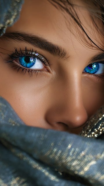 Free eyes blue turquoise illustration