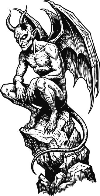 Free devil gargoyle gothic vector