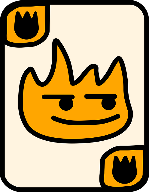 Free fire card flame vector