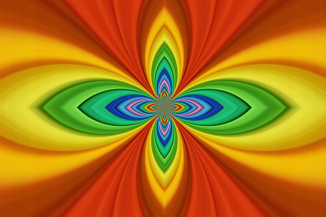 Free abstract fractal psychedelic illustration