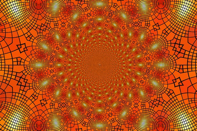 Free abstract fractal psychedelic illustration