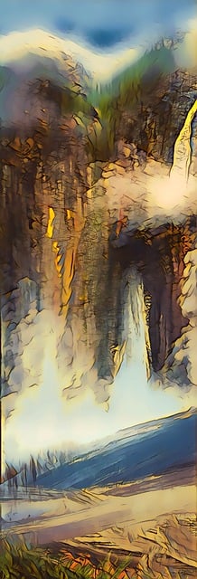 Free Mountains Waterfall photo and picture