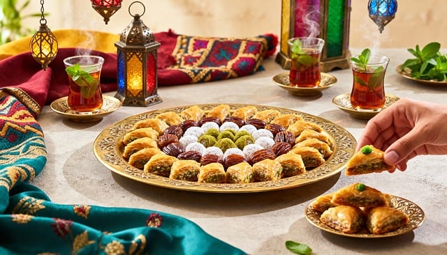 Free baklava sweets dessert illustration