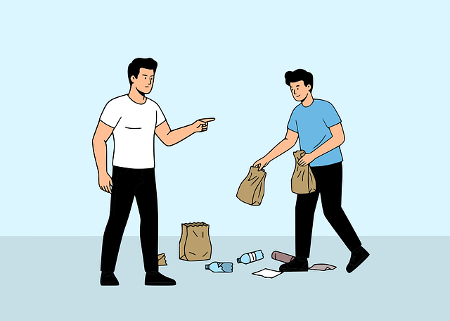 Free trash garbage responsibility illustration