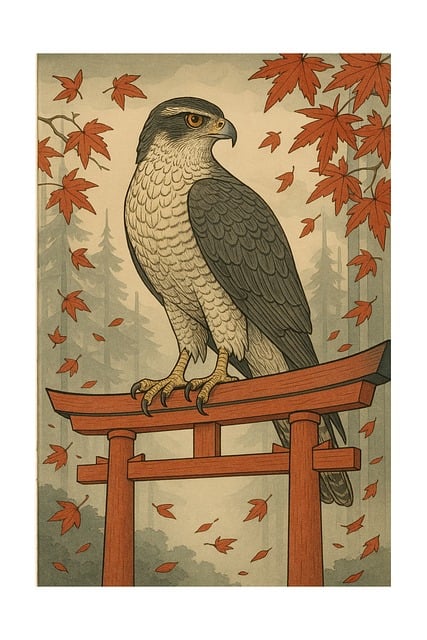 Free goshawk hawk autumn vector