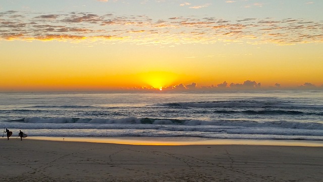 Strand, Solopgang, Gold Coast