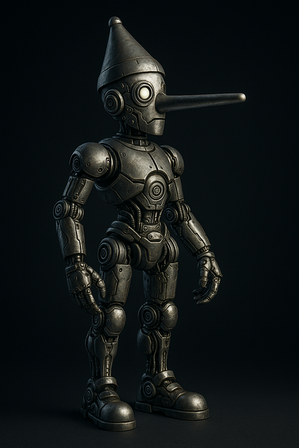 Free cyborg android robot illustration