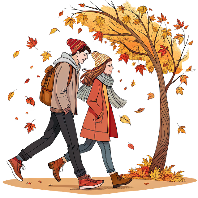 Free pair love nature illustration