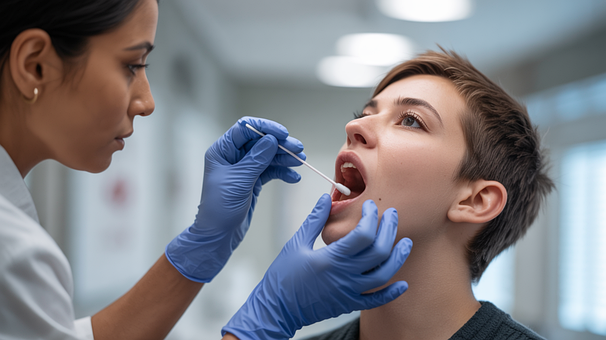 Free Medical Test Swab Test illustration and picture