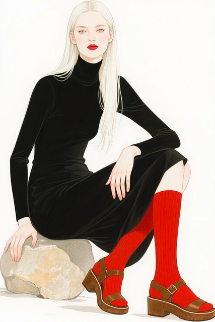 Modeillustration, Elegante Frau