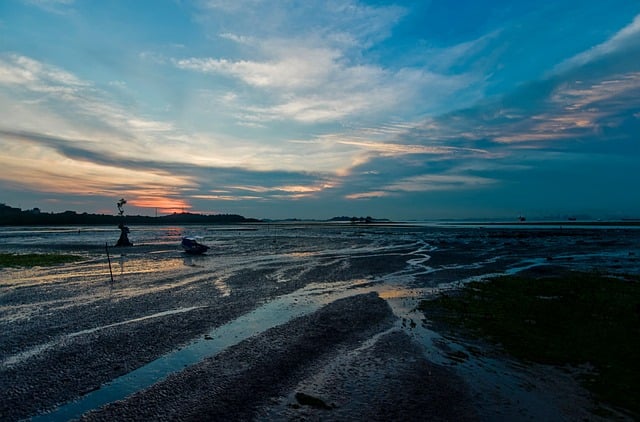 Atardecer, Oscuridad, Crepúsculo, Playa