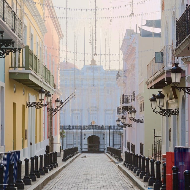 Free Historic Street Pastel Buildings photo and picture