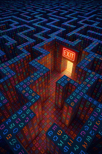 Free Data Maze Algorithm Path illustration and picture
