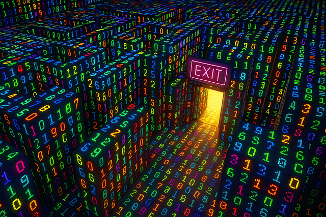 Free Data Maze Algorithm Path illustration and picture