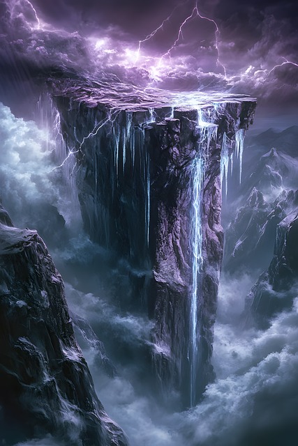 Free landscape fantasy throne illustration