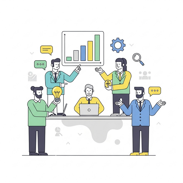 Free business people icon illustration