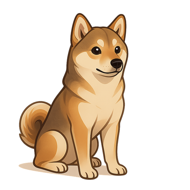 Free shiba shiba inu dog vector