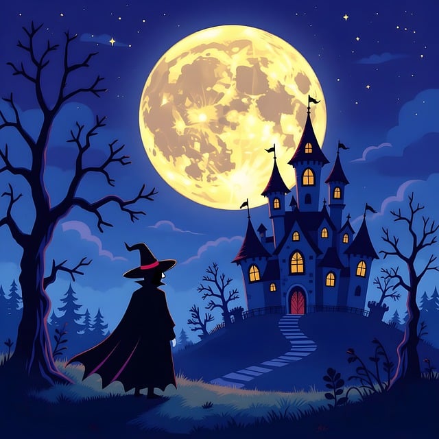 Free vampire halloween gothic illustration