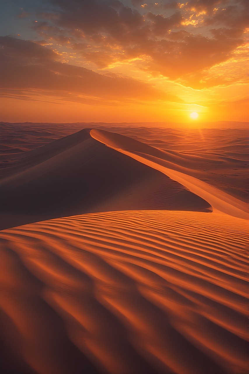 Download free HD stock image of Desert Dunes Wallpaper Free desert dunes wallpaper sunset desert image desert illustration