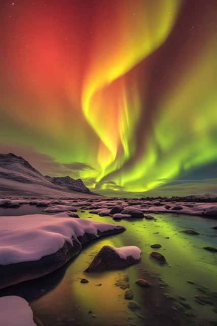 Free Northern Lights Wallpaper illustration and picture