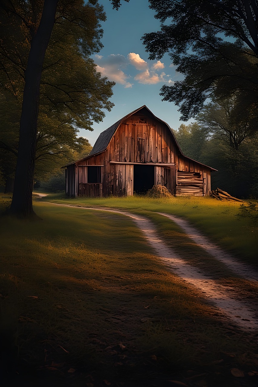 Download free HD stock image of Rustic Barn Wallpaper Free rustic barn wallpaper countryside landscape farm illustration