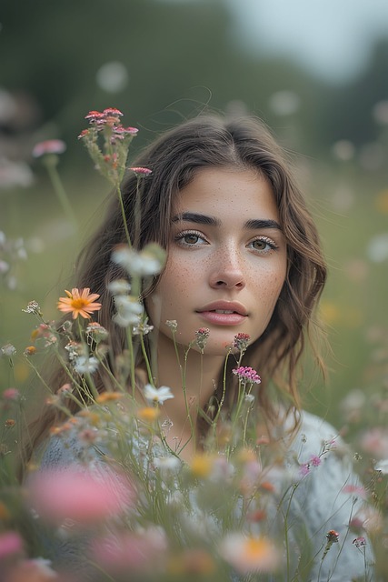 Free Wildflower Meadow Wallpaper illustration and picture