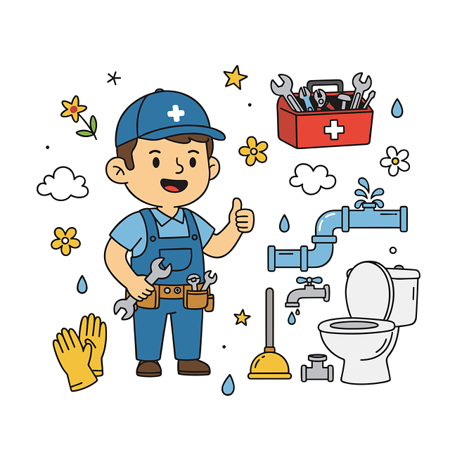 Free plumber plumbing repair vector