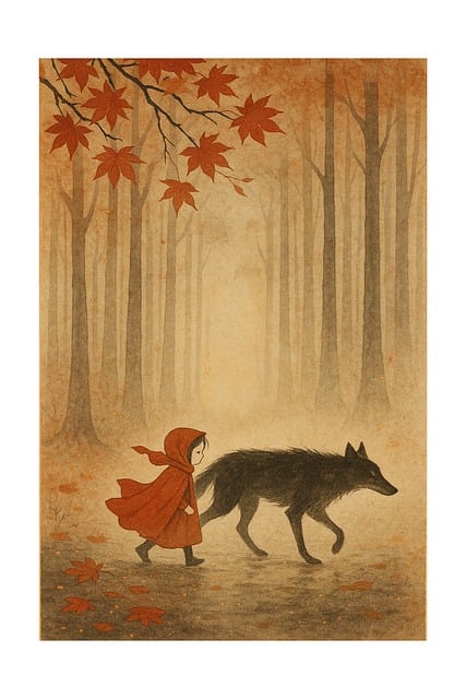 Free autumn fall forest vector