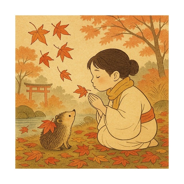Free autumn fall girl vector