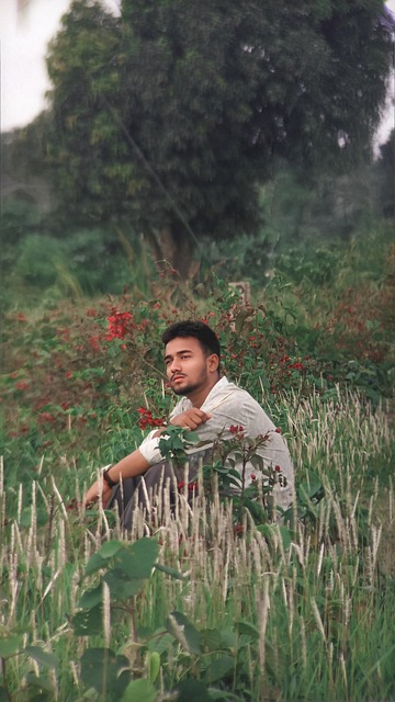 Free Young Man Sitting photo and picture