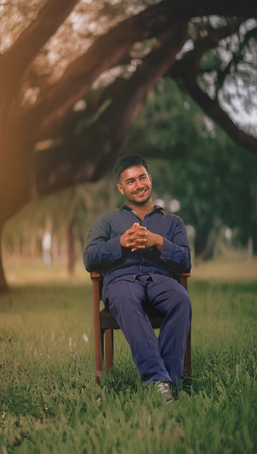 Free Young Man Sitting photo and picture