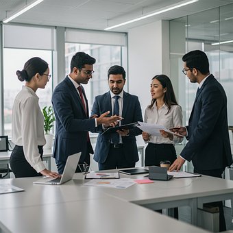 Free Teamwork Business Meeting illustration and picture