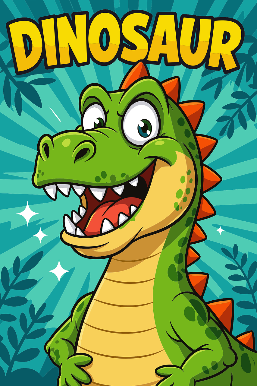 Free dinosaur cartoon dinosaur green dinosaur vector