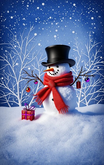 Schneemann, Winter, Schnee, Natur