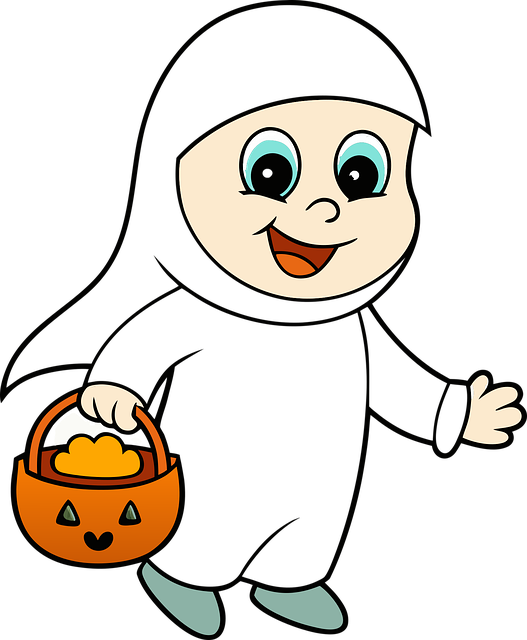 Halloween, Geist, Kind, Kostüm