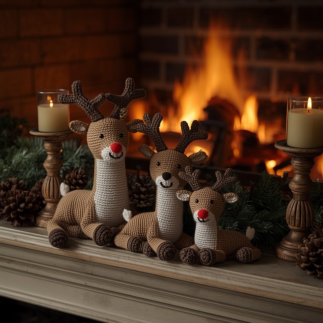 Free Crochet Reindeer illustration and picture