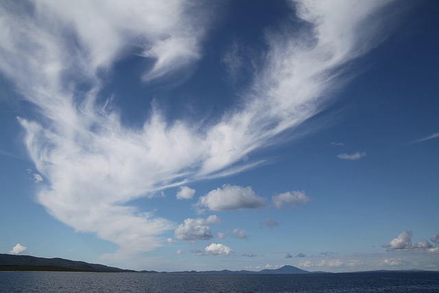 Skyer, Himmel, Hav, Natur, Blå Himmel