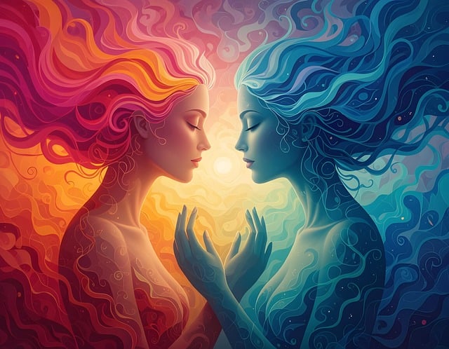 Free duality feminine woman illustration
