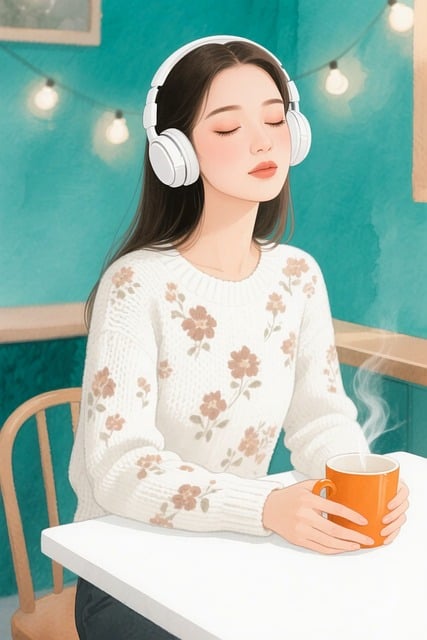 Free cafe cozy relaxation illustration