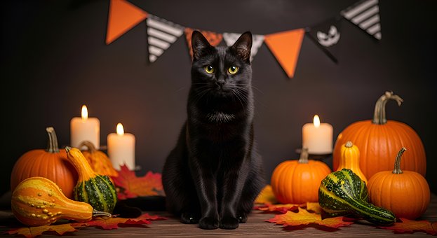 Halloween, Græskar, Flagermus, Spøgelse