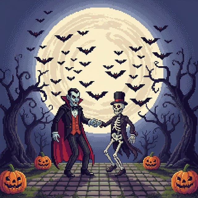 Halloween, Artă Pixelată
