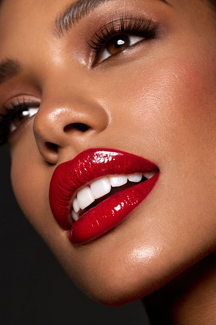 Free woman lips red illustration