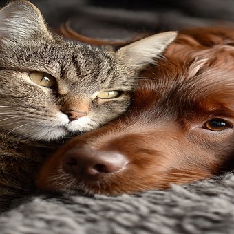 Cat, Dyr, Kjæledyr, Søt, Hund